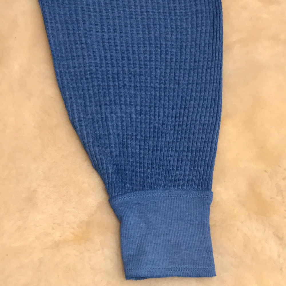 Free People South Side Thermal Blue Top. Size: M,L - Picture 6 of 8